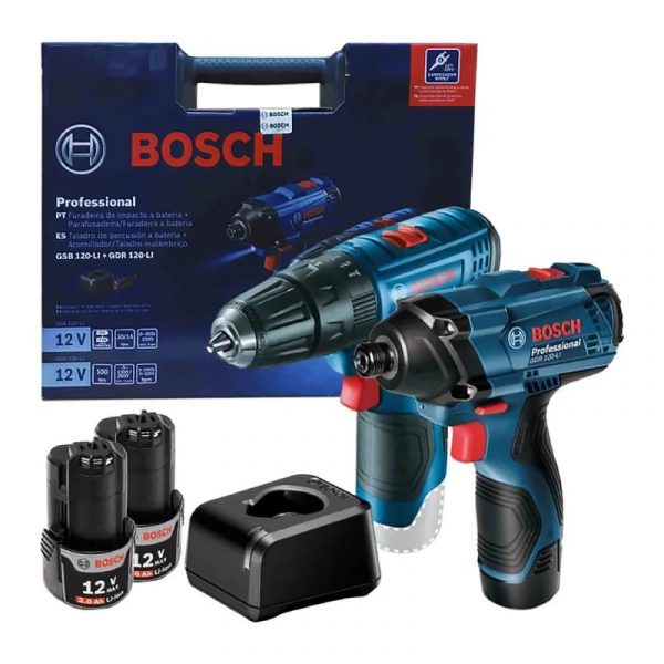 KIT MARTILLO+ATORNILLADOR DE IMPACTO GSB 120 LI + GDR 120 LI [06019G81G3]