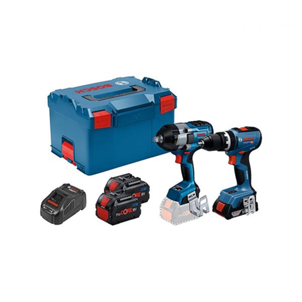  ROTOMARTILLO + LLAVE DE IMPACTO GDS 18V -1050 H + GSB 18V -150C INCLUYE: 2 PILAS PROCORE DE 8.0 AM Y CARGADOR DE 18V